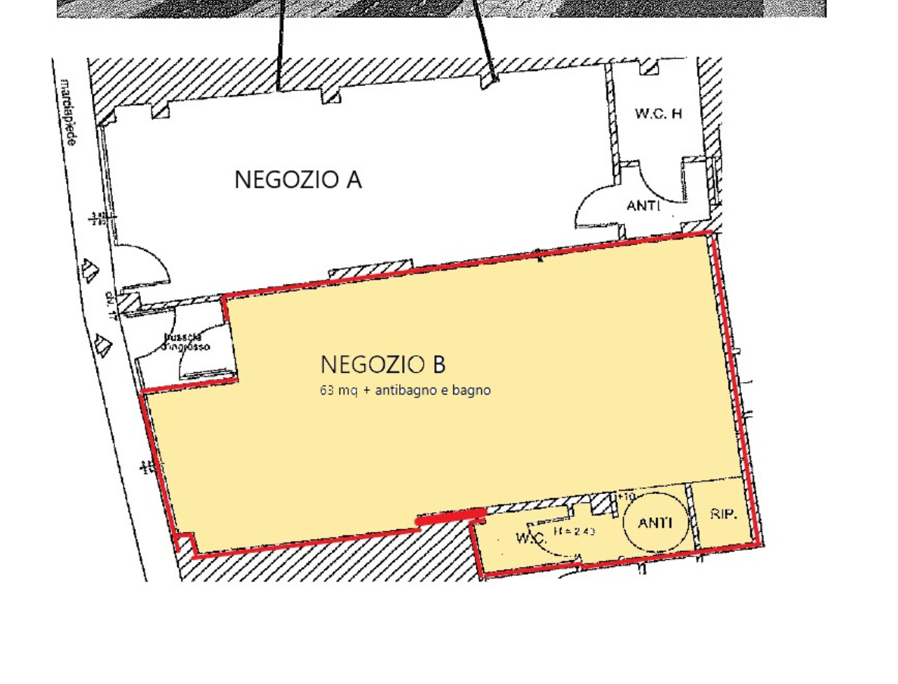 Negozio/Ufficio  in affitto a Treviso